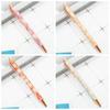 Cute Cartoon INS Print Pen Luxury Heart Flower Pens Portable Press Metal Pen  Office Supplies