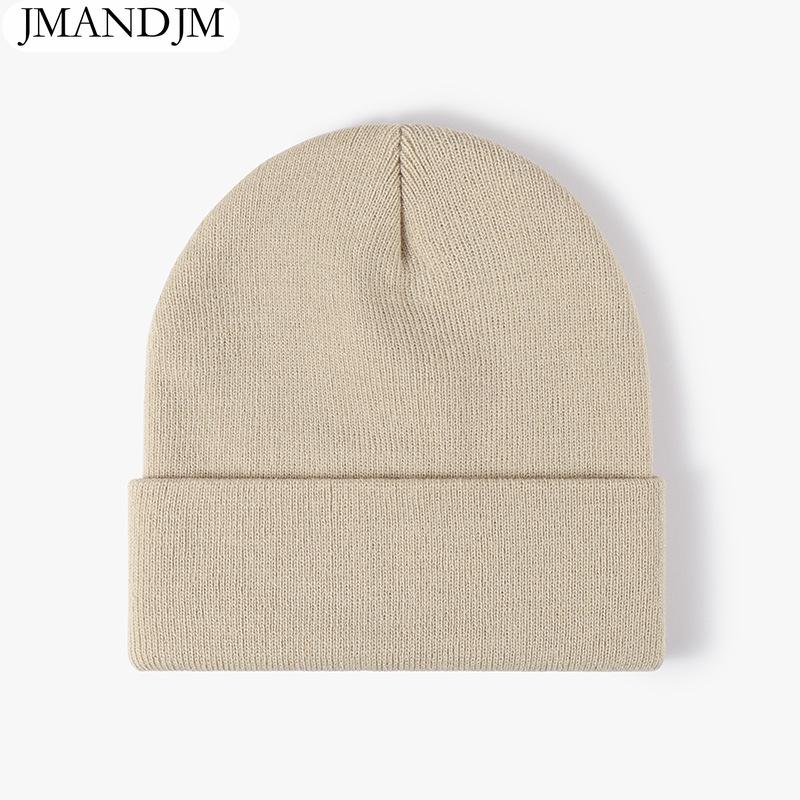 Disponibile Cappello a cuffia doppio ispessito caldo autunno e inverno cappello lavorato a maglia da donna semplice da uomo