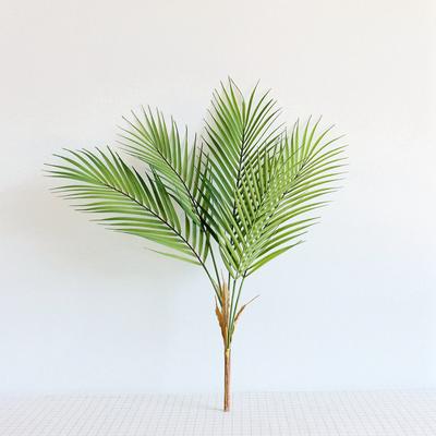 1Pc Palm Leaf Artificial Tree Real Touch Plastic Plants Home Garden Decorations Tropical Green Plants