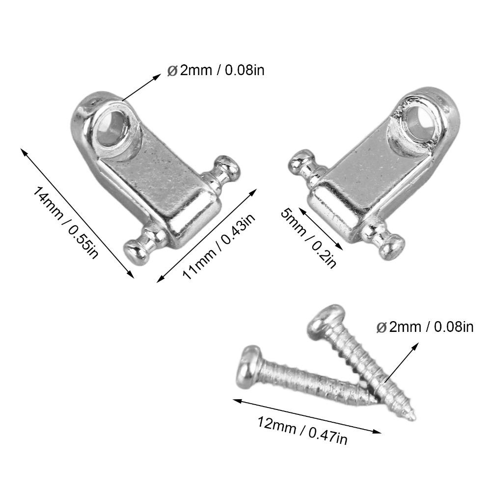 6PCS Metal Electric Guitar String Retainer String Trees For Electric Guitar  Guitar Part Upgrade