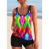 2024 weiblichen Badeanzug Bikini Set Mode Badeanzug Sommer Frauen Sexy Tankini Bademode Swimdrss Neue Design Druck Bademode