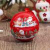 Santa Claus Printed Christmas Tree Balls Pendant Round Ball Candy Can  Kids