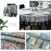 Embroidery Large European Round Tablecloth Chenille Jacquard Tablecloth Christmas Dining Table Cover Round Tablecloths for Wedding Decor