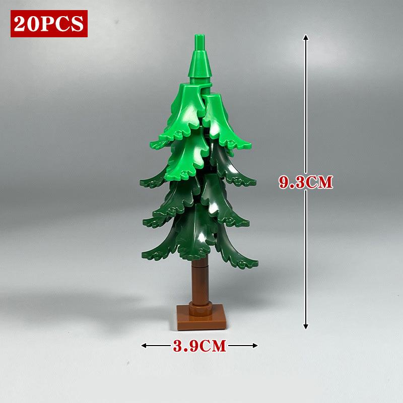 DIY Palm Tree & Snow Pine Building Blocks – Tropical Beach & Winter Scene Bricks, Compatible with Lego, Fun Creative Toy