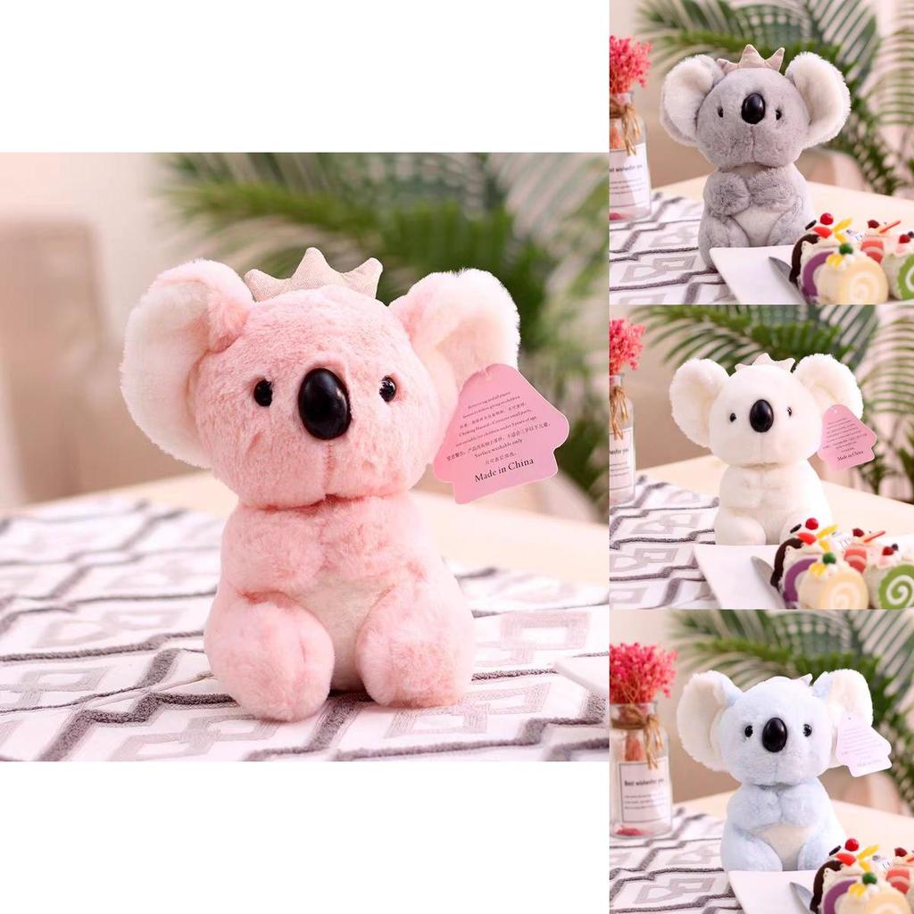 Cute Crown Koala Plush Toy Charming Cartoon Girl Children Birthday Doll Gift