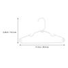 20pcs Kids Clothes Hangers Practical Clothes Hangers Plastic Clothes Hangers Coat Hook for Kid Home (White)