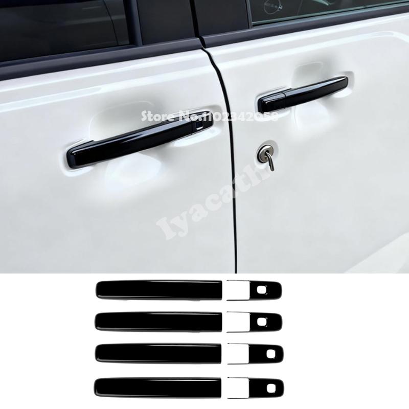 For Nissan ROOX 2025 2026 ABS carbonfiber black Car Outside Door Handle Shell Door Handle Door Bowl Cover Exterior accessories