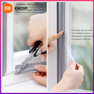 2M-48M Sliding Window Gap Seal Strip White Gray Self Adhesive Cuttable Soundproofing Windproof Foam Door Weather Stripping