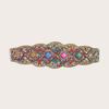 New Bohemian Style for Ladies, Handcrafted Turquoise Chain, Elastic and Tight, Ethnic Style Yunnan Waist Belt