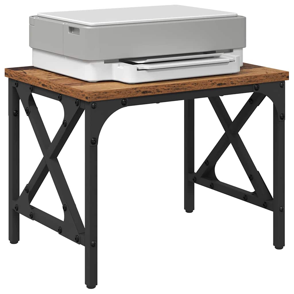 Printer Stand Reclaimed Wood 40 x 30 x 31 cm Engineered Wood