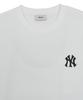 T-shirt Basique Emelbi Street Manches Courtes Oversize Lettre Arrière Ny (blanc)