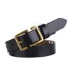 Womens Leather Belt With Stylish Square Pin Buckle For Daily Use
