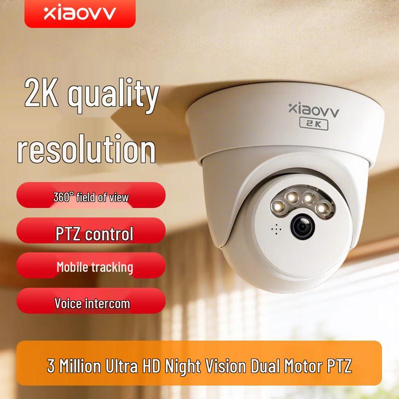 

XIAO VV 3MP Wireless PTZ Dome Security Camera (CN version)