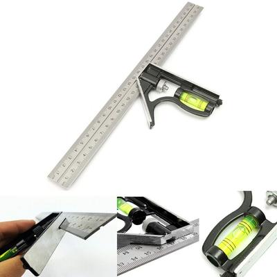 High Quality Right Angle Adjustable Angle Square Combination Square Rule Angle Ruler Try Square