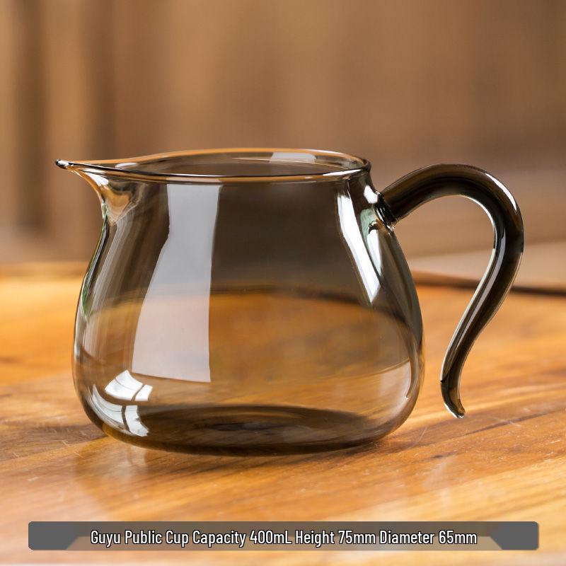 Gongfu Tea Thickened Glass Pouring Cup Set
