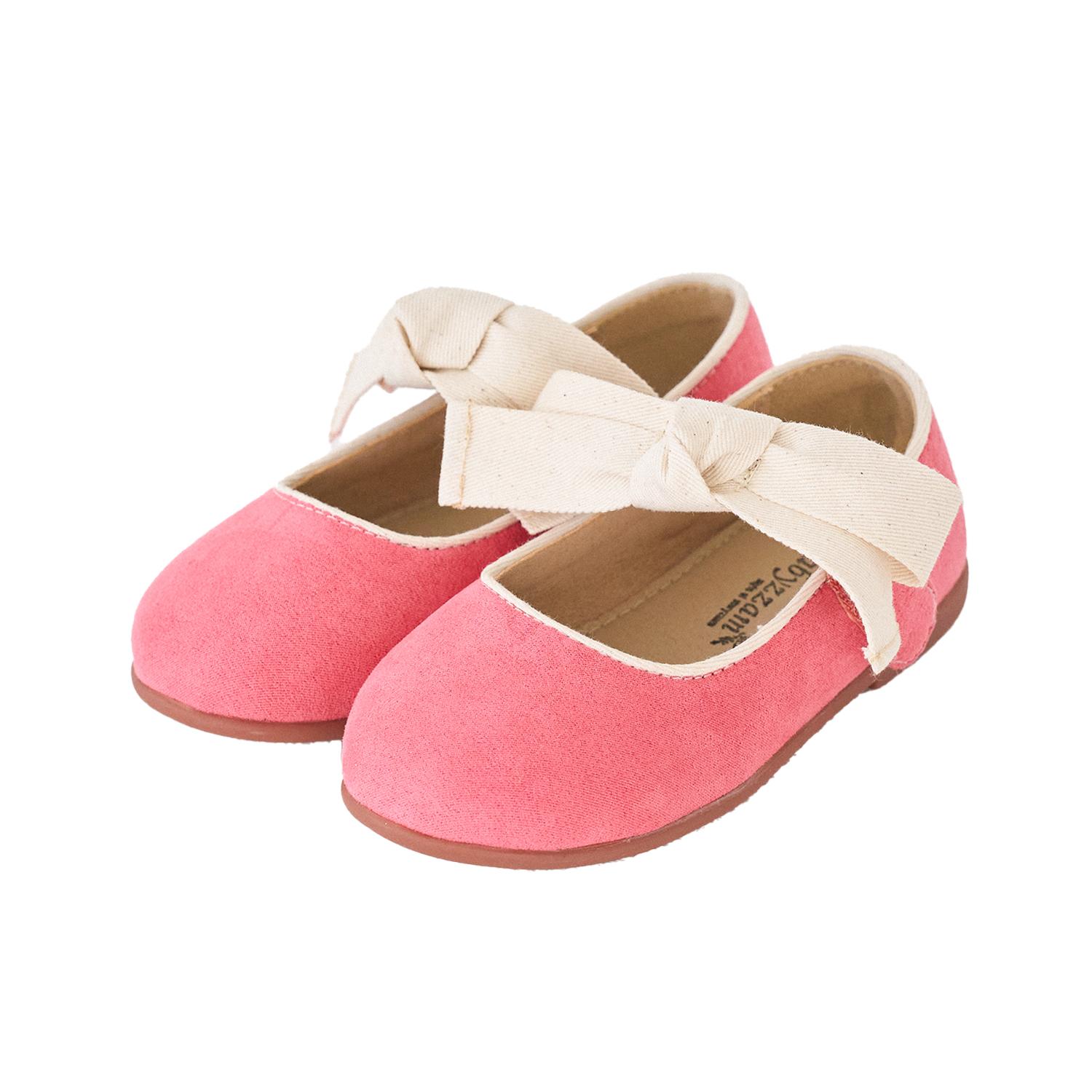 

[BABYZZAM] Кроссовки Sera Ribbon Flat Pink для девочек, Y950, 7000030154, популярная корейская обувь 150