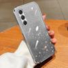 Custodia 2 in 1 con glitter placcati per Samsung Galaxy A54 A34 A24 A14 A15 A05 A04 A53 A52 A23 A13 Cover protettiva posteriore in silicone Bling