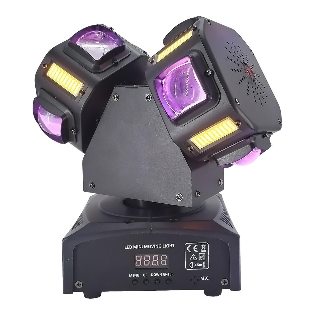 Moving Head Stage Lamp Infinitely Rotating Support DMX512 Signal/Master/Slave/Auto Demo/Sound