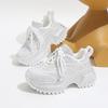 Dad Shoes Women's Thick-soled High-soled Shoes with Diamonds and Women's Thick-soled Sports Shoes