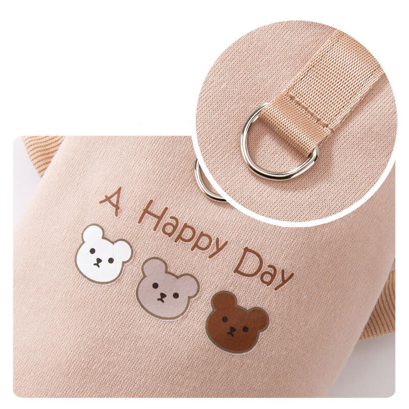 Pet Fleece Sweater Bear Pattern Outfit Small Dog Plush Clothing Thermal Lightweight Winter Wear Puppy Apparel Soft Warm Coat