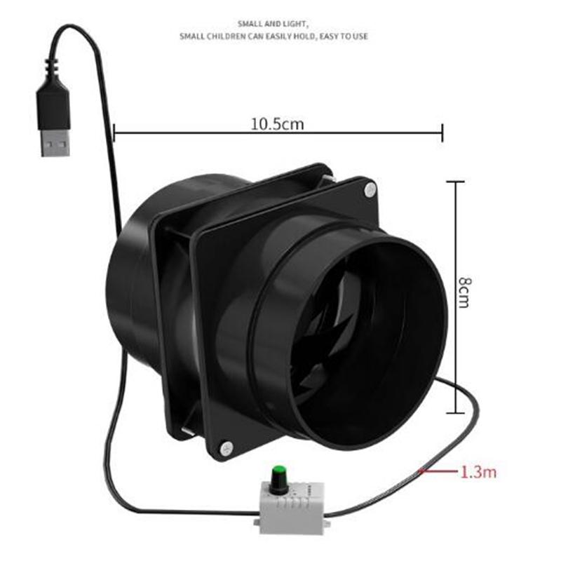 Innovative 5V USB Connected ESD Fume Extractor Fan with 1M Pipe Tube and Adjustable Speed for Versatile Applications