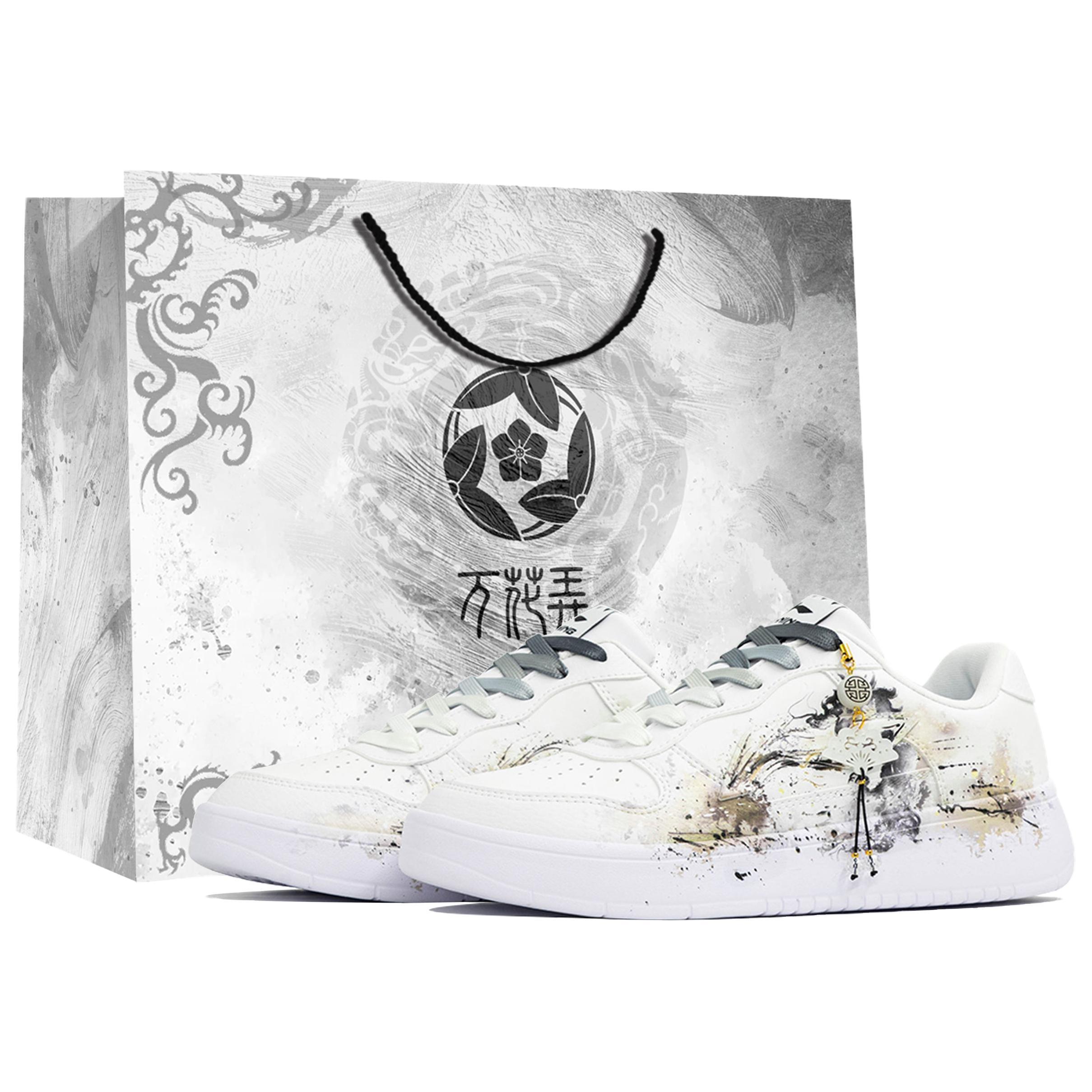 Li Ning Плавающая Лодка Амортизация Износостойкие Нескользящие Низкие Кеды для Скейтборда Мужские AGCS419-1(Team113-S-BOX) 40