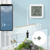 Accuracy Wireless Hygrometer Thermometers with External Probes ABS Housing Device for Laboratories Greenhouses Offices