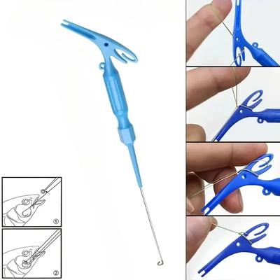 Dual Purpose Quick Tackle Hook Tie Deep Throat Blind Stab Hook Remover Deep Mouth Hook Lifter Fishing Tackle Fishing Equipment