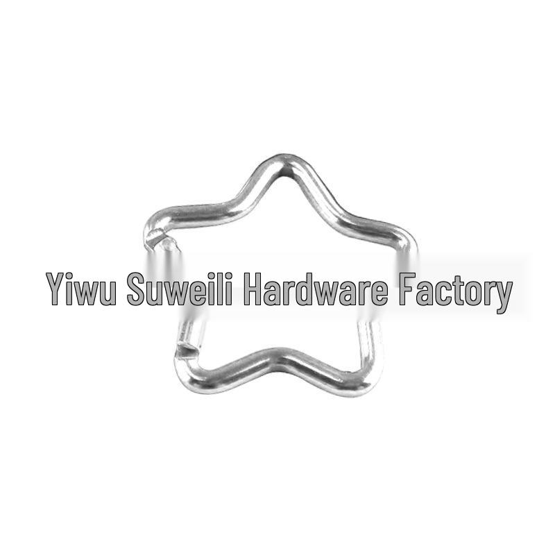 Colorful Aluminum Pentagon Carabiner Hook for Bags, Jewelry & Clothing Accessories with Star Quick-Release Buckle