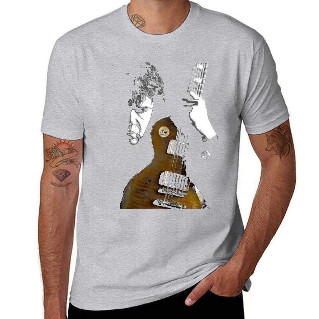 T-shirt Gary Moore Oversize Ragazzo Bianchi Anime Top Estivi Felpe Unisex