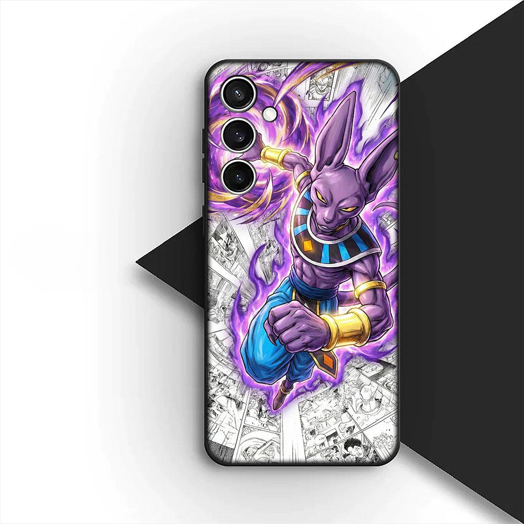 Cover per Telefono per Samsung Galaxy S22 S21 S20 FE Ultra Plus A07 A17 A15 A16 A25 A57 A37 Custodia Beerus Dragon Ball Goku Dragon Ball