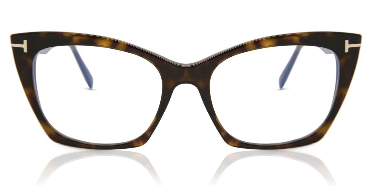 

Tom Ford Ft5709 B Blue Light Block 052 Women Eyeglasses Dark Tortoise/54