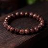 Festive Gifts Dark Red Gold Speckle Stone Beaded Bracelet Elegant Fashion Jewelry For Women Daily Wear Gift