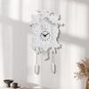 Cuckoo Clock Distressed Finish Retro Wall Pinecone Pendulum for Children, Living Room