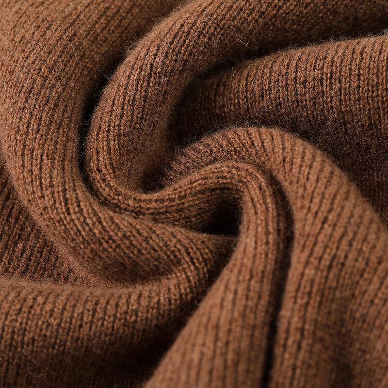 Men's Thick Cashmere Blend Zip-Up Mock Neck Sweater