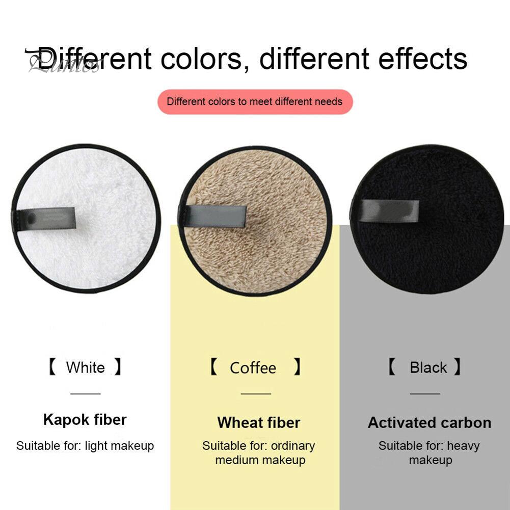 Puntos Cosmetic Soft Sponge Magic Makeup Remover Powder Puff Deep Cleaning Microfiber Cloth Pad