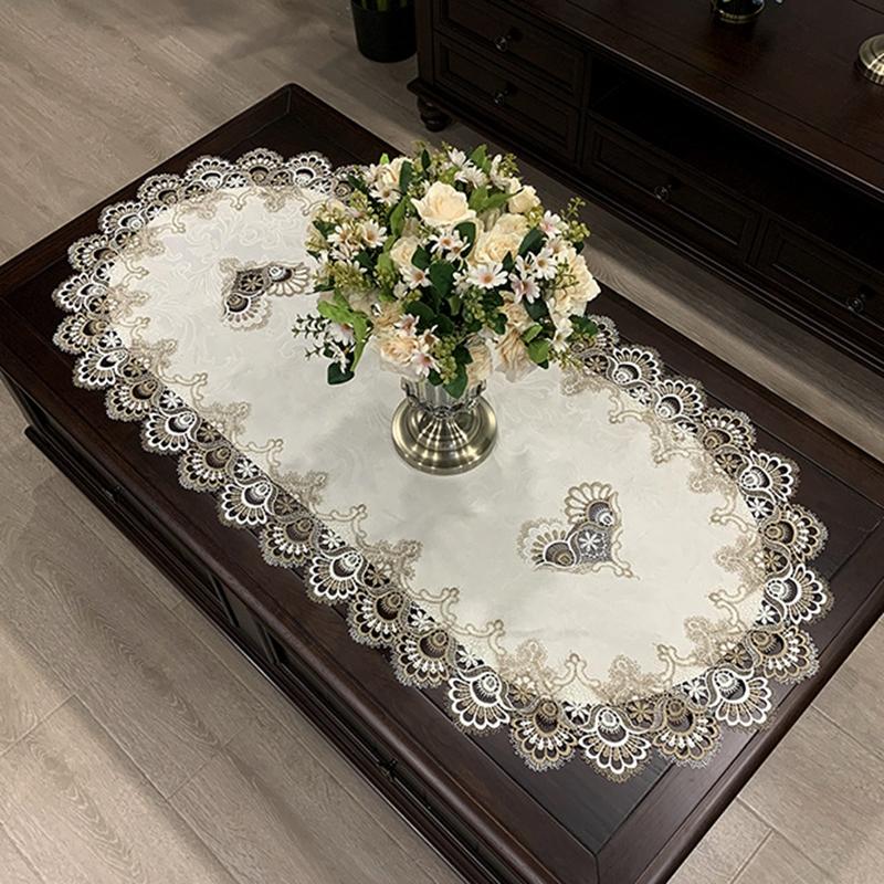 Lace Tablecloth for Table Wedding Table Decoration Table Decoration and Accessories Kitchen Desk Tablecloth Room Decor