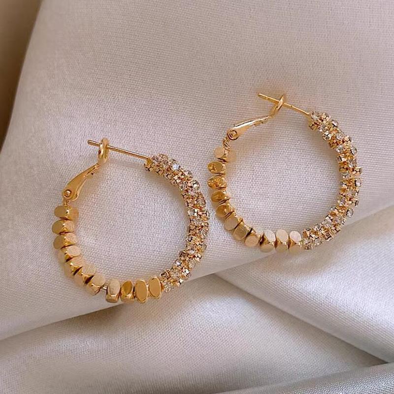Female Niche Unique Circle Earrings