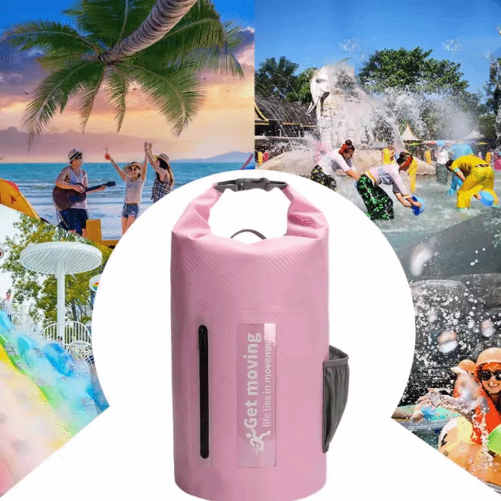 with Shoulder Straps Swimming Bucket Bag Large-Capacity Beach Backpack Water-Splashing Festival
