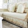 European Style Large Skirt Sofa Mat Four Seasons Short Plush Anti Slip Sofa Cover Simple Lace Solid Color Backrest Towel