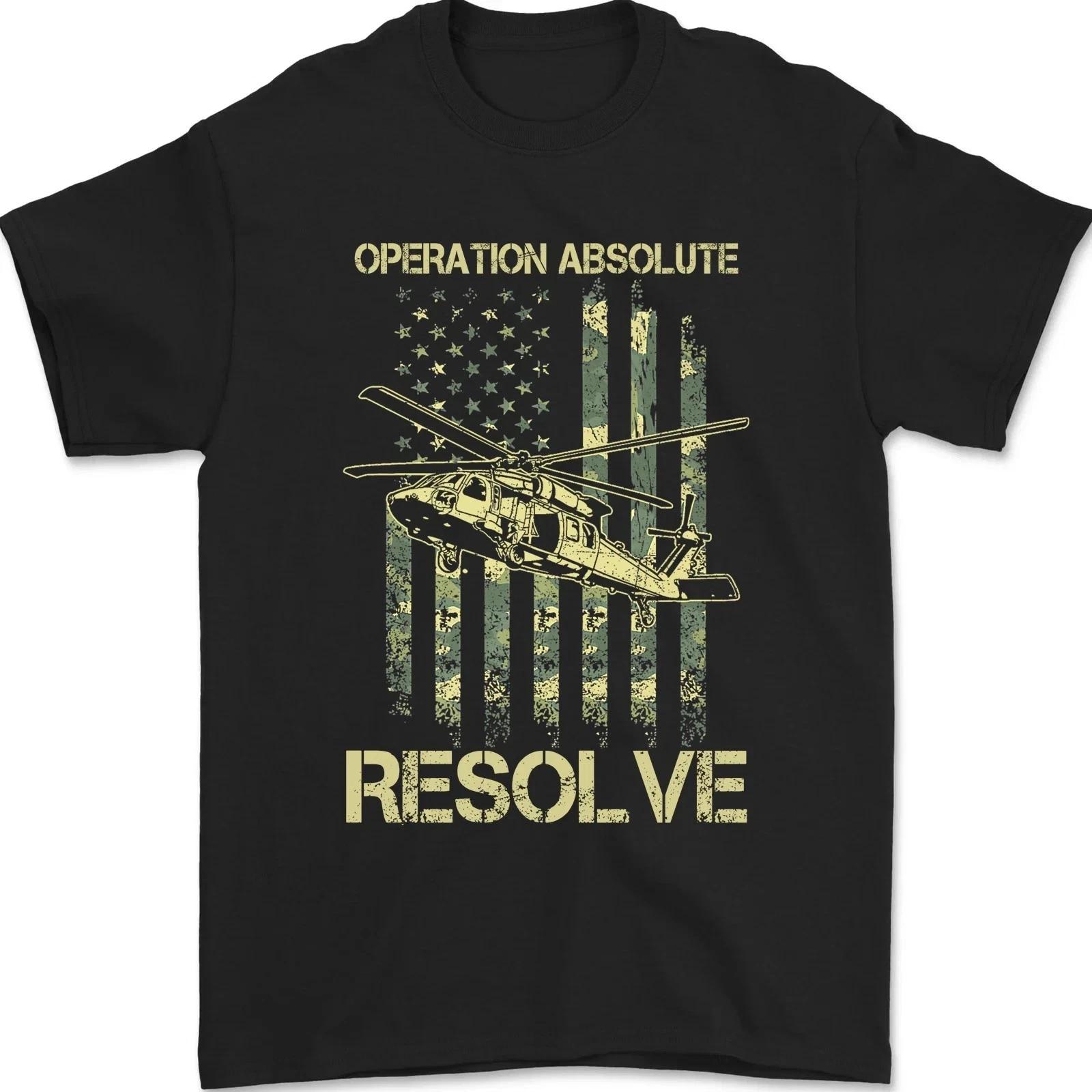 

Operation Absolute Resolve American Bravery American Flag Unisex T-Shirt XL