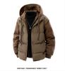 Unisex Thickened Cotton Hooded Jacket - Trendy, Warm, and Versatile Winter Outerwear