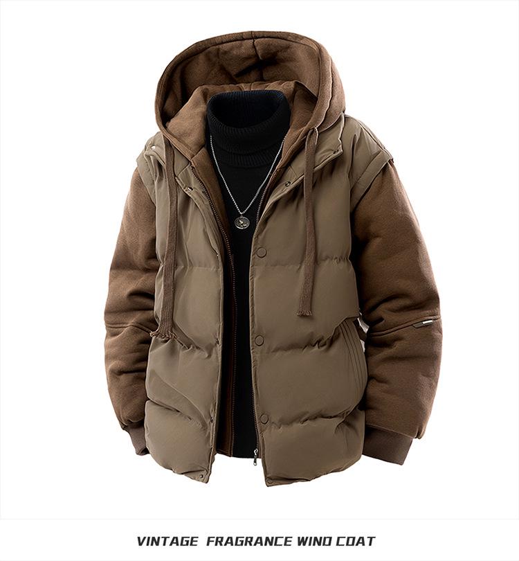 Unisex Thickened Cotton Hooded Jacket - Trendy, Warm, and Versatile Winter Outerwear