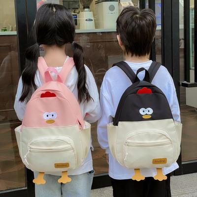 Mochilas EscolaresNova mochila infantil mochila fofa de pintinho de desenho animado meninos e meninas lazer viagem ao ar livre