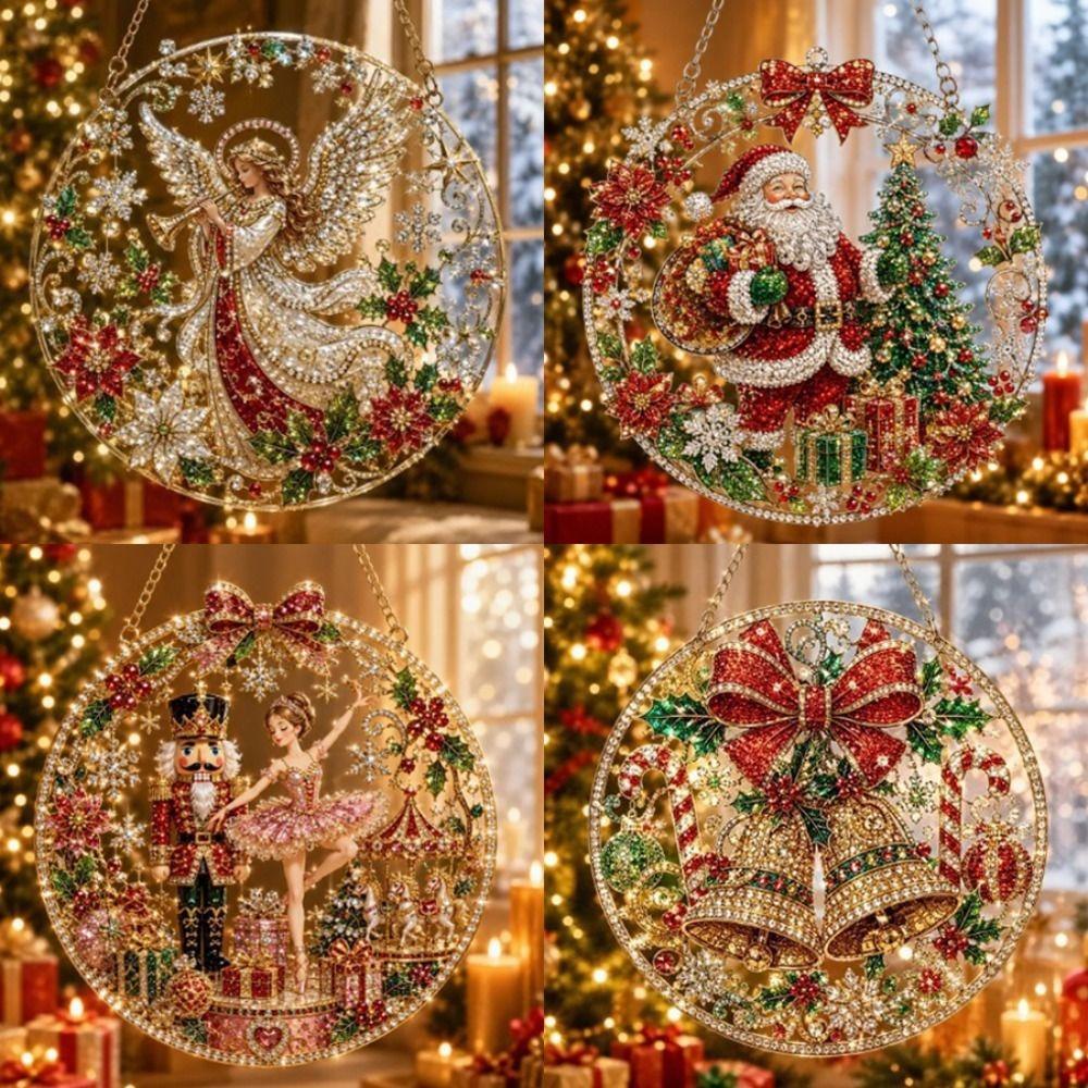 Pearl Beads Christmas Diamond Painting Set Diamond Painting Pendant  Christmas Decoration