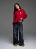 Women's Versatile Loose Plus Velvet Letter Print Sweatshirt - 2024 Autumn/Winter Lazy Style, Thickened, Round Neck