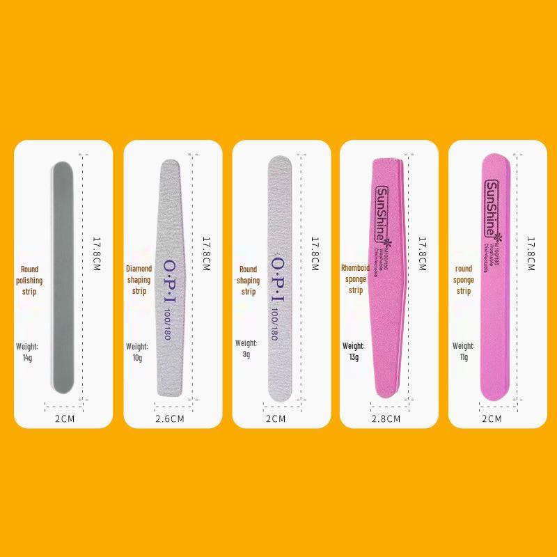Double-Sided Nail Shaping and Polishing File Set