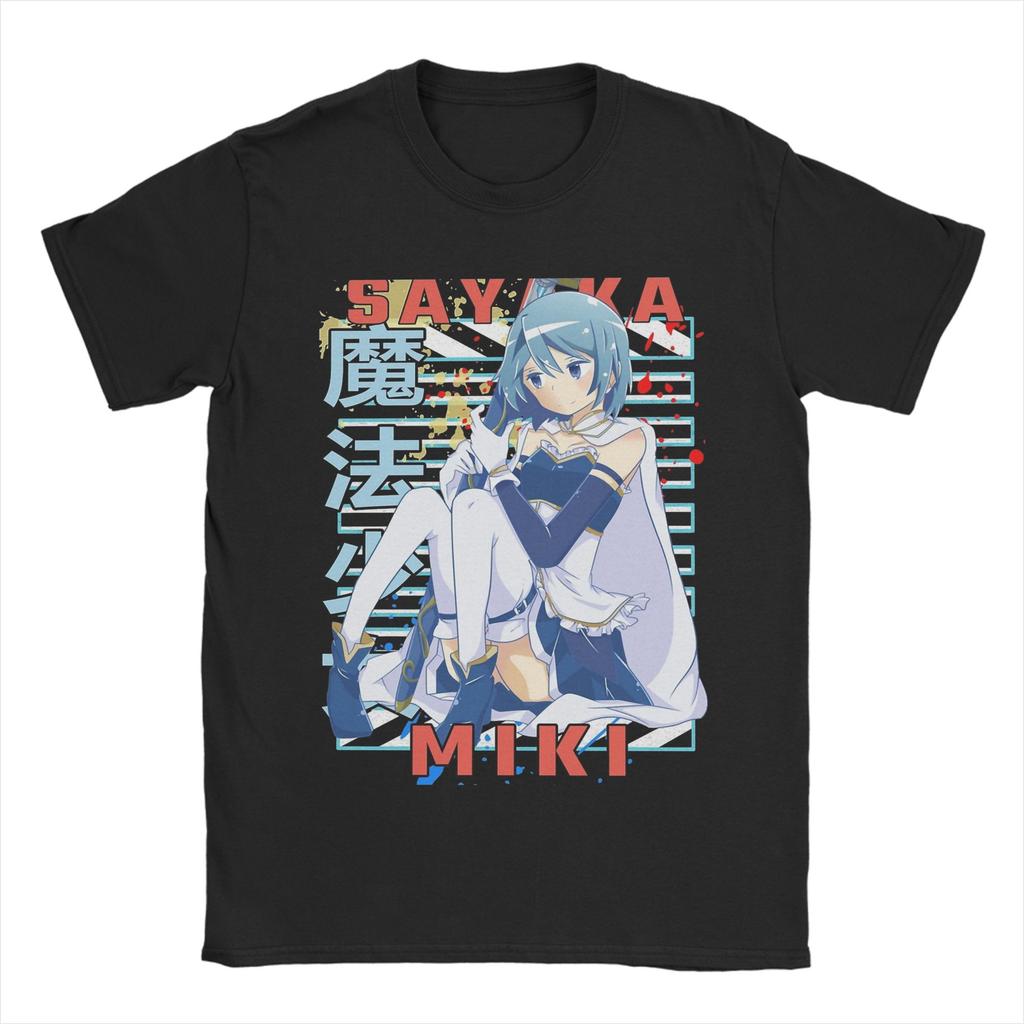 T-shirt Mahou Shoujo Homura Akemi Homme Col Rond Coton T-shirt Madoka Magica Anime Manches Courtes T-shirts Cadeau d'Anniversaire Vêtements