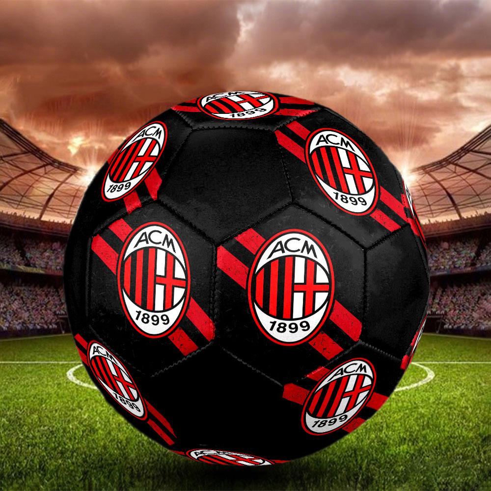 1 pz Pallone da Calcio AC Milan Taglia 5 Pallone da Calcetto Indoor Moda Colorato Gioco in Giardino - Ottimo Regalo per i Fan dello Sport HE18