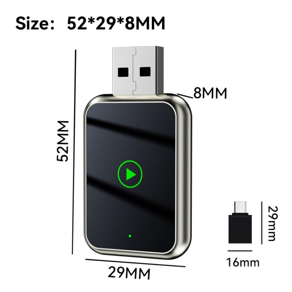 Wireless Carplay Box 2 In1 Android Auto Adapter Portable Car Multimedia Module for Seamless Connectivity